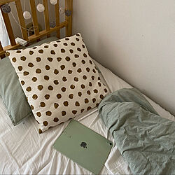 ベッド周り/IKEA/#5畳半/北欧/手作り感...などのインテリア実例 - 2021-08-06 09:01:50