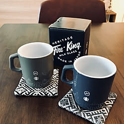 机/マグカップ/STARBUCKS COFFEE/Fire-King/新商品買ったよ！...などのインテリア実例 - 2018-08-27 22:33:05