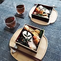 机/ダイニング/夕飯/山中塗のお重/お弁当のインテリア実例 - 2023-11-02 17:10:54