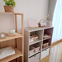 部屋全体/ナチュラルインテリア/いつもありがとうございます♡/ナチュラルカラー/かわいいもの♡...などのインテリア実例 - 2024-03-04 20:52:53