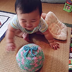 ベッド周り/セリア/古い家/ハンドメイド/和室を子供部屋にしたい。...などのインテリア実例 - 2014-08-18 10:20:31