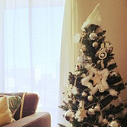 リビング/クリスマスツリー150cm/ニトリ/IKEA/手作りクッションカバーのインテリア実例 - 2016-10-26 14:09:04