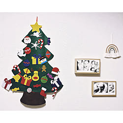 壁掛けクリスマスツリー/クリスマスツリー/クリスマス/赤ちゃんのいる暮らし/子供のいる暮らし...などのインテリア実例 - 2022-11-17 16:10:21