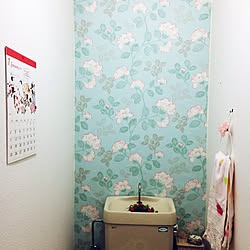 バス/トイレ/壁紙屋本舗/マスキングテープ　壁/トイレのインテリア実例 - 2016-03-14 00:07:18