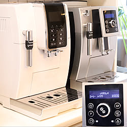 買い替えました/スペリオレ/DeLonghi/デロンギエスプレッソマシン/ホワイト×グレー...などのインテリア実例 - 2023-02-01 09:28:19