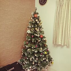 リビング/クリスマスツリー180cm/ニトリのオーナメント/Amazonで買いました♡のインテリア実例 - 2016-11-14 18:48:23