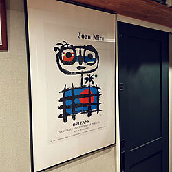 アートポスター/廊下の壁/引き戸/チャイルドロック/Joan Miro’...などのインテリア実例 - 2022-09-18 21:14:13
