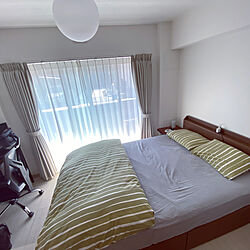 ニトリ/IKEA 照明/IKEA/ダブルベッド/寝室...などのインテリア実例 - 2022-03-12 23:04:12