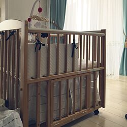 ベッド周り/ベビーベッド/子どもと暮らす/赤ちゃんのいる暮らしのインテリア実例 - 2017-07-01 07:35:03