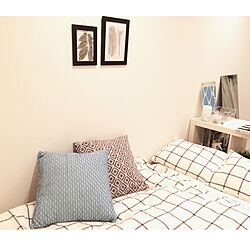 ベッド周り/ニトリ/アート/一人暮らし/IKEAのインテリア実例 - 2016-07-04 23:25:06