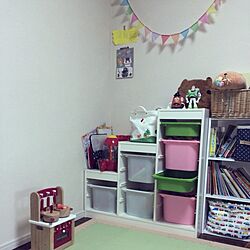 棚/IKEA/子供部屋/ハンドメイド/収納のインテリア実例 - 2014-02-15 12:34:29