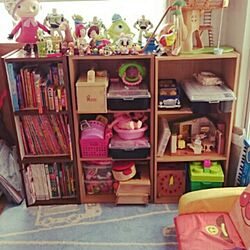 おもちゃ 収納/カラーボックス/メルチャン/おもちゃ/棚...などのインテリア実例 - 2016-05-29 14:58:19