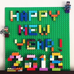 棚/2018/HAPPY NEW YEAR/カラフル/LEGO数字...などのインテリア実例 - 2017-12-29 10:46:34