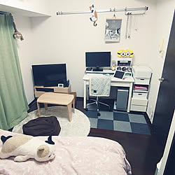 部屋全体/一人暮らし/6.5畳/IKEA/PCデスク...などのインテリア実例 - 2020-11-27 21:50:16