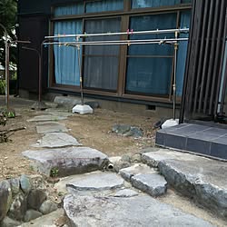 玄関/入り口/山善ボーダーフェンスモニター応募/日本家屋/RCの出会いに感謝♡/築44年...などのインテリア実例 - 2017-07-14 19:30:22