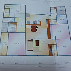 部屋全体/新築計画中/間取り図/平屋のインテリア実例 - 2015-04-28 09:02:39