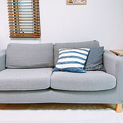 グレーのソファー/IKEAのソファー/ソファーカバー/ベルメゾン/リビングのインテリア実例 - 2021-07-17 11:10:06