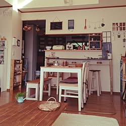 部屋全体/同じような写真ばかりで、ごめんなさい…/DIY/リメイク/キッチンカウンター...などのインテリア実例 - 2015-03-04 09:09:14