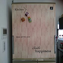 キッチン/RoomClip5周年/SHARPの冷蔵庫/DIY♡/DIY初心者...などのインテリア実例 - 2017-06-04 09:22:59