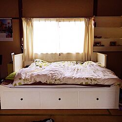 ベッド周り/IKEA/寝室/ベッドルームのインテリア実例 - 2016-01-18 10:31:54
