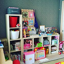 棚/DIY本棚/おもちゃ収納/IKEAのインテリア実例 - 2016-08-29 06:48:26