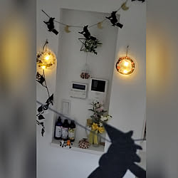 壁/天井/HALLOWEEN/Daiso/seria/魔女さんのインテリア実例 - 2022-10-07 14:21:46