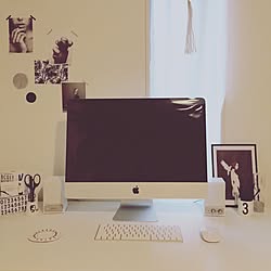 机/iMac/パソコンデスク/買ってよかったモノ/賃貸...などのインテリア実例 - 2016-05-17 07:59:47