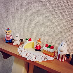 ムーミン/NO MOOMIN NO LIFE♪/カバではない/ケーキは消しゴム/棚のインテリア実例 - 2015-04-17 00:55:59