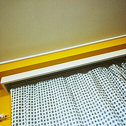 壁/天井/黄色い壁/これから少しずつ自分好みに/築古マンション/カーテンボックスのインテリア実例 - 2020-05-20 18:12:21