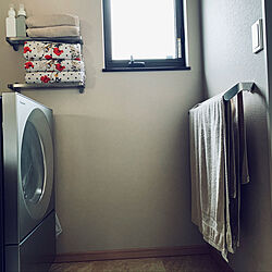 #ドラム式洗濯機/#タオル掛け/#タオル/IKEA/#simpleのインテリア実例 - 2020-07-25 09:20:15