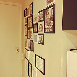 壁のディスプレイ/家族写真の壁/家族写真/IKEAフレーム/壁/天井のインテリア実例 - 2021-01-31 21:02:18