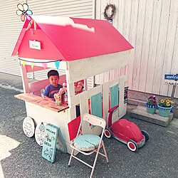 玄関/入り口/お店屋さんごっこ/廃材DIY/田舎暮らし/小屋の前...などのインテリア実例 - 2020-05-22 14:18:19