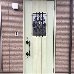 玄関/入り口/グリーン/玄関ドアのインテリア実例 - 2017-05-01 23:51:08