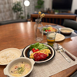 食器/おうちごはん/晩ご飯/机/Mizukiさんのレシピのインテリア実例 - 2022-01-29 14:13:02