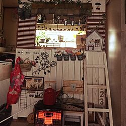 キッチン/DIY/ハンドメイド/カフェ風/セリア...などのインテリア実例 - 2016-02-07 16:56:19