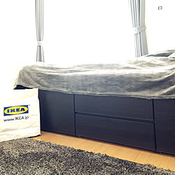 収納付きベッド/ニトリ/IKEA/ベッド周りのインテリア実例 - 2019-04-19 08:29:05