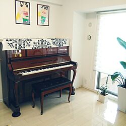 リビング/楽器/ピアノ/ピアノがある部屋/猫足のインテリア実例 - 2016-12-08 09:51:11
