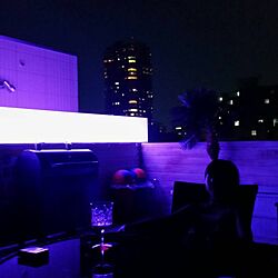 ルーフバルコニー/屋上/屋外ソファーはIKEA/LEDライト/BBQのインテリア実例 - 2017-05-21 21:41:54