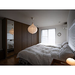 寝室/IKEA 照明/モノトーン/癒しの空間/モノトーンインテリア...などのインテリア実例 - 2021-01-13 14:18:11