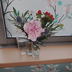 bloomeelife/北欧/花瓶/フラワーベース/ステンドグラス風...などのインテリア実例 - 2021-08-21 11:45:09