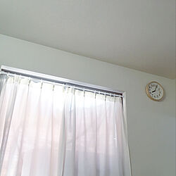 掛け時計/RIKI Clock/つっぱり棒カーテン/つっぱり棒/カーテンレール...などのインテリア実例 - 2020-05-05 22:54:53