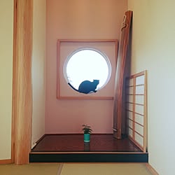 部屋全体/ねこのいる風景/おうち時間を楽しむ/お気に入り窓/まだまだですが、、、...などのインテリア実例 - 2016-12-18 09:37:45