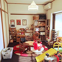 部屋全体/子どもと暮らす/撮りだめ写真です。/おもちゃ収納/子ども部屋...などのインテリア実例 - 2016-01-05 21:53:51