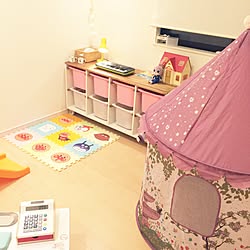 部屋全体/子供テント/こどもと暮らす。/IKEA/子供部屋...などのインテリア実例 - 2016-05-06 22:06:29
