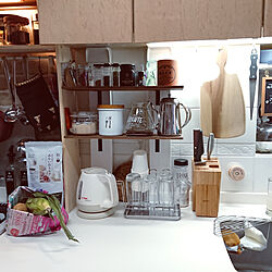 キッチン/ディアウォール/キッチン棚DIY/2×4/IKEA...などのインテリア実例 - 2018-07-08 18:33:06