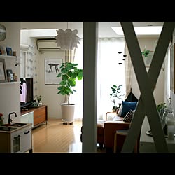 部屋全体/IKEA/グリーン/照明/モビール...などのインテリア実例 - 2015-01-17 17:39:47