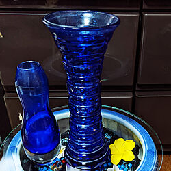 リビング/火鉢/初心者ですが、よろしくお願いします。/青い瓶/ブルーが好き♡...などのインテリア実例 - 2021-08-10 21:49:51