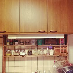 キッチン/DIY/BRIWAX/賃貸/調味料棚のインテリア実例 - 2014-12-14 21:12:59