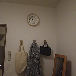 ベッド周り/一人暮らし/掛け時計のインテリア実例 - 2022-01-30 21:57:18