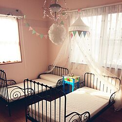 ベッド周り/北欧/IKEA/子供部屋　/子供と暮らす。のインテリア実例 - 2014-08-03 11:59:38